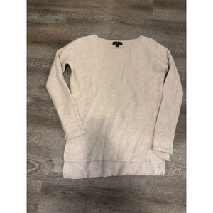 Women's Saks Fifth Avenue Beige Oatmeal Cashmere Sweater S/P